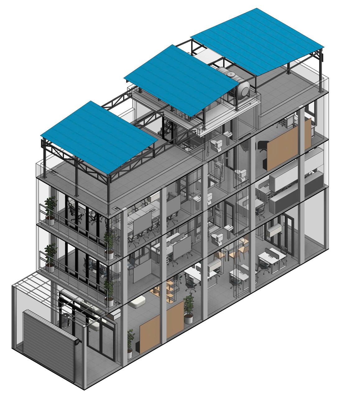 Mặt cắt công trình trong Revit