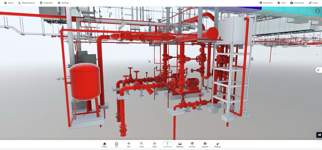 Phối hợp hệ PCCC trên Navisworks