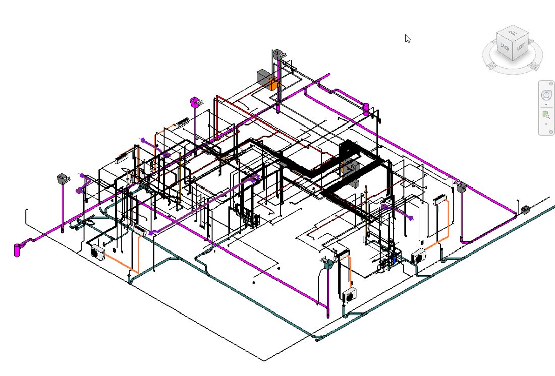 Mô hình MEP đa hệ trong Revit
